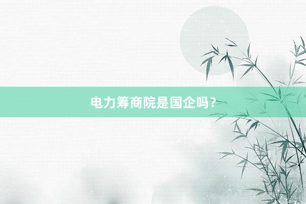 电力筹商院是国企吗？